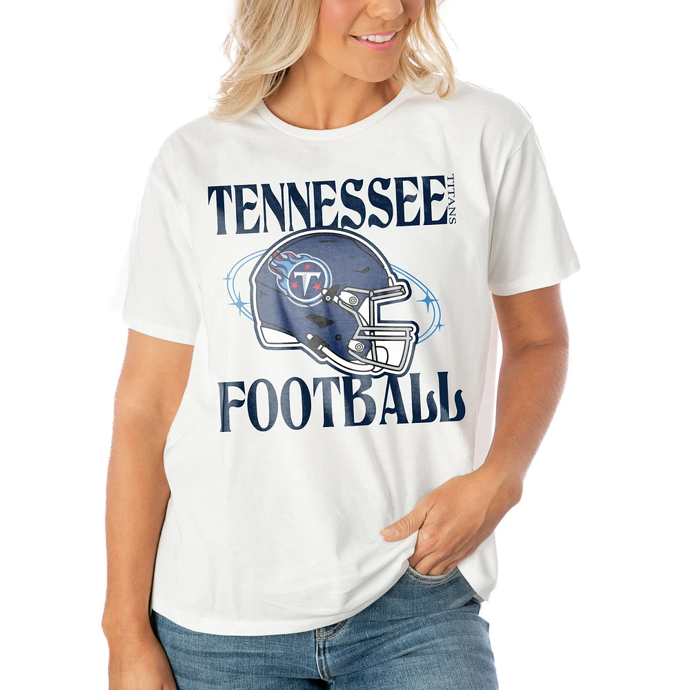 Women's Gameday Couture White Tennessee Titans Victorious Vixen T-Shirt