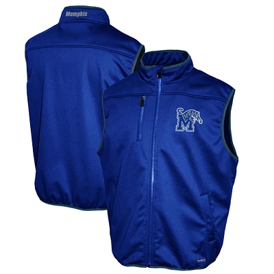 Men's Franchise Club Royal Memphis Tigers Softshell Full-Zip Vest