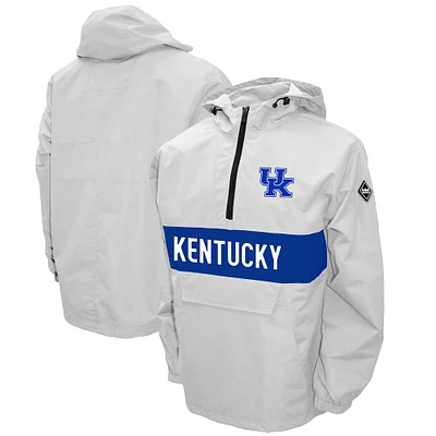 Men's Franchise Club White Kentucky Wildcats Alpha Anorak Quarter-Zip Pullover Jacket