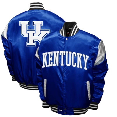 Men's Franchise Club Royal Kentucky Wildcats Power Satin Full-Snap Jacket