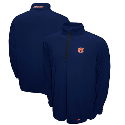 Men's Franchise Club Navy Auburn Tigers Breeze Quarter-Zip Pullover