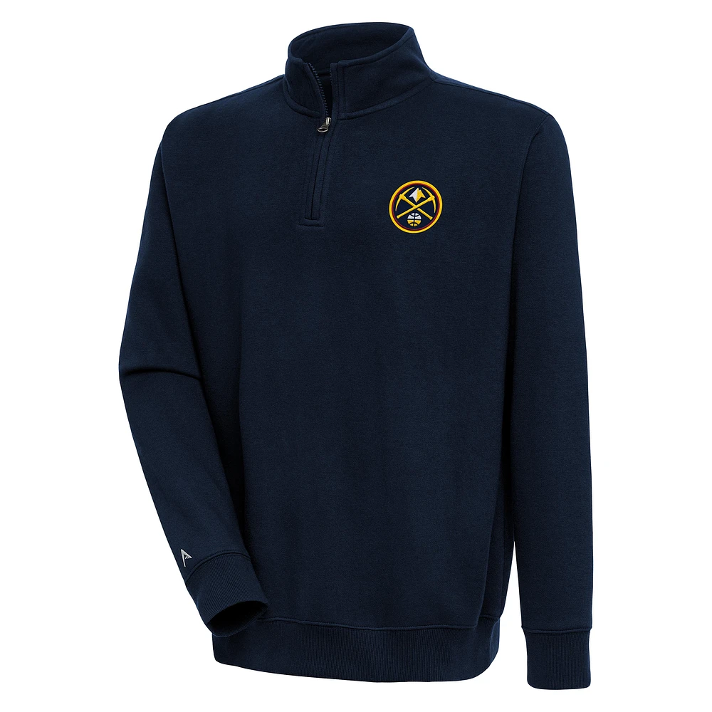 Men's Antigua Navy Denver Nuggets Victory Quarter-Zip Pullover Top