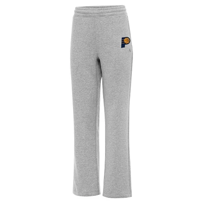 Women's Antigua Heather Gray Indiana Pacers Victory Sweatpants