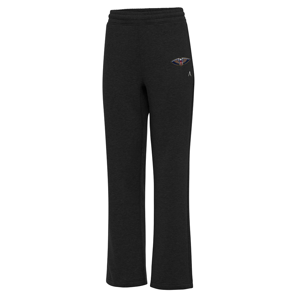 Women's Antigua Black New Orleans Pelicans Victory Sweatpants