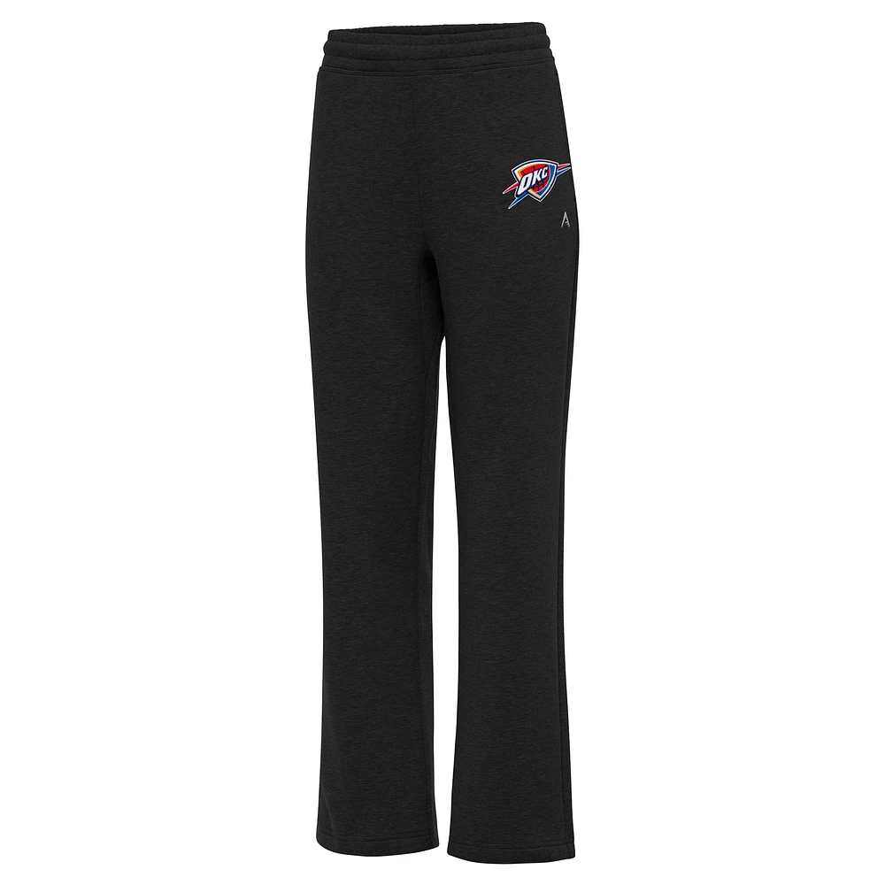 Women's Antigua Black Oklahoma City Thunder Victory Sweatpants