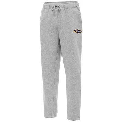 Men's Antigua Heather Gray Baltimore Ravens Victory Sweatpants