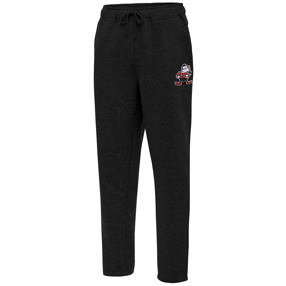 Men's Antigua Black Cleveland Browns Victory Sweatpants
