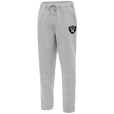 Men's Antigua Heather Gray Las Vegas Raiders Victory Sweatpants