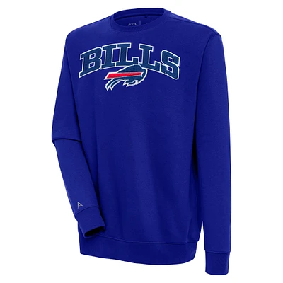 Men's Antigua Royal Buffalo Bills Victory Chenille Pullover Sweatshirt