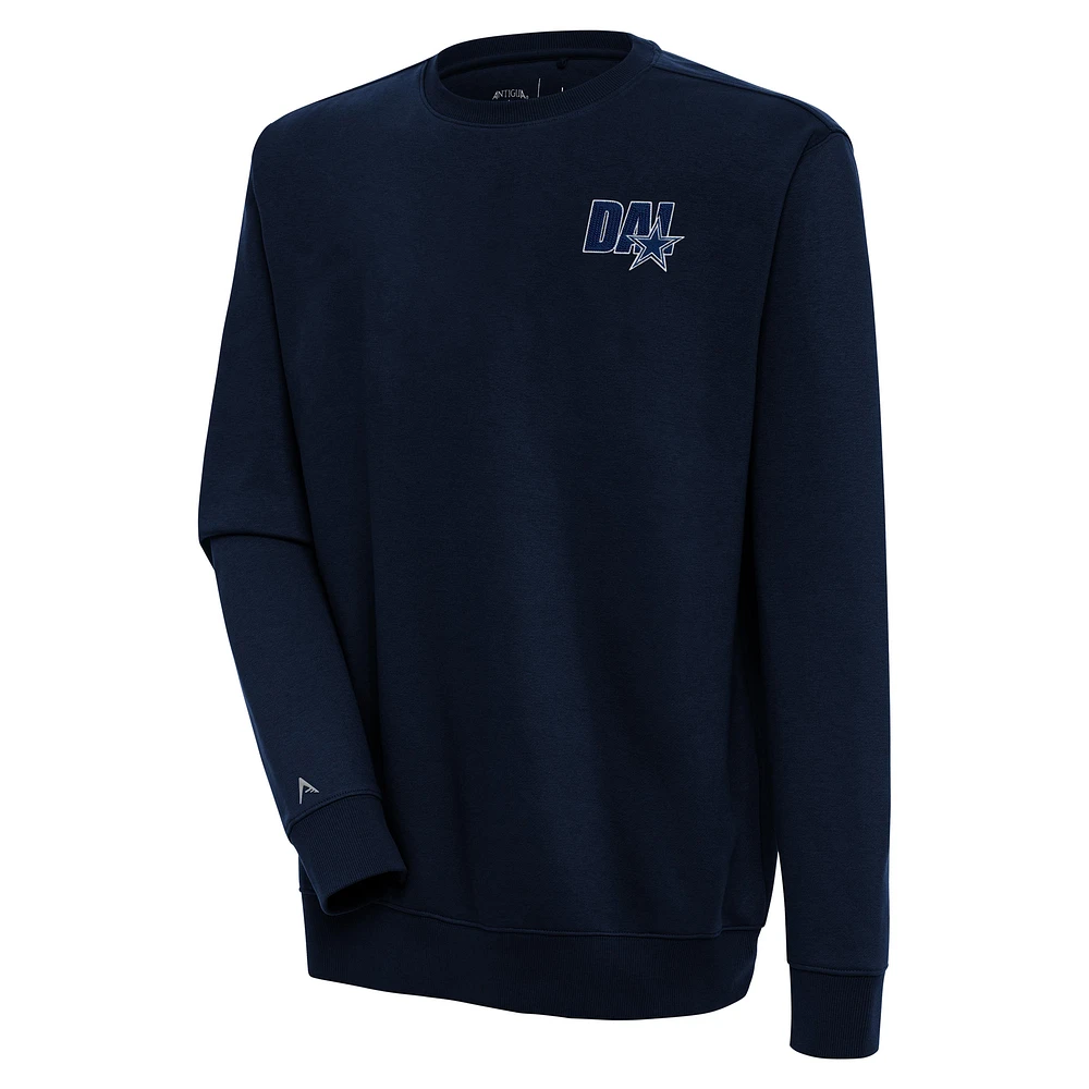 Men's Antigua Navy Dallas Cowboys Victory Pullover Sweatshirt