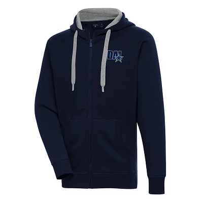 Men's Antigua Navy Dallas Cowboys Victory Full-Zip Hoodie