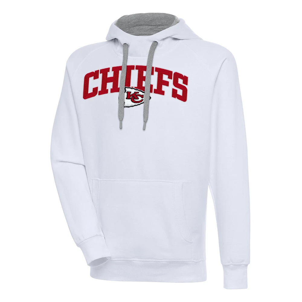 Men's Antigua Kansas City Chiefs Victory Pullover Hoodie