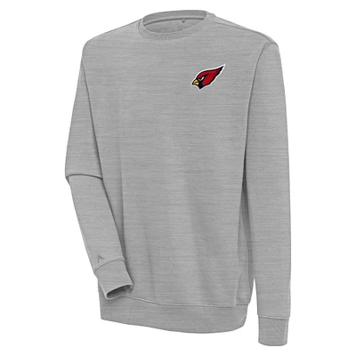 Men's Antigua  Heather Gray Arizona Cardinals Victory Pullover Sweatshirt