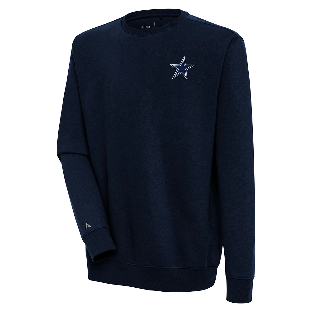 Men's Antigua Navy Dallas Cowboys Victory Pullover Sweatshirt