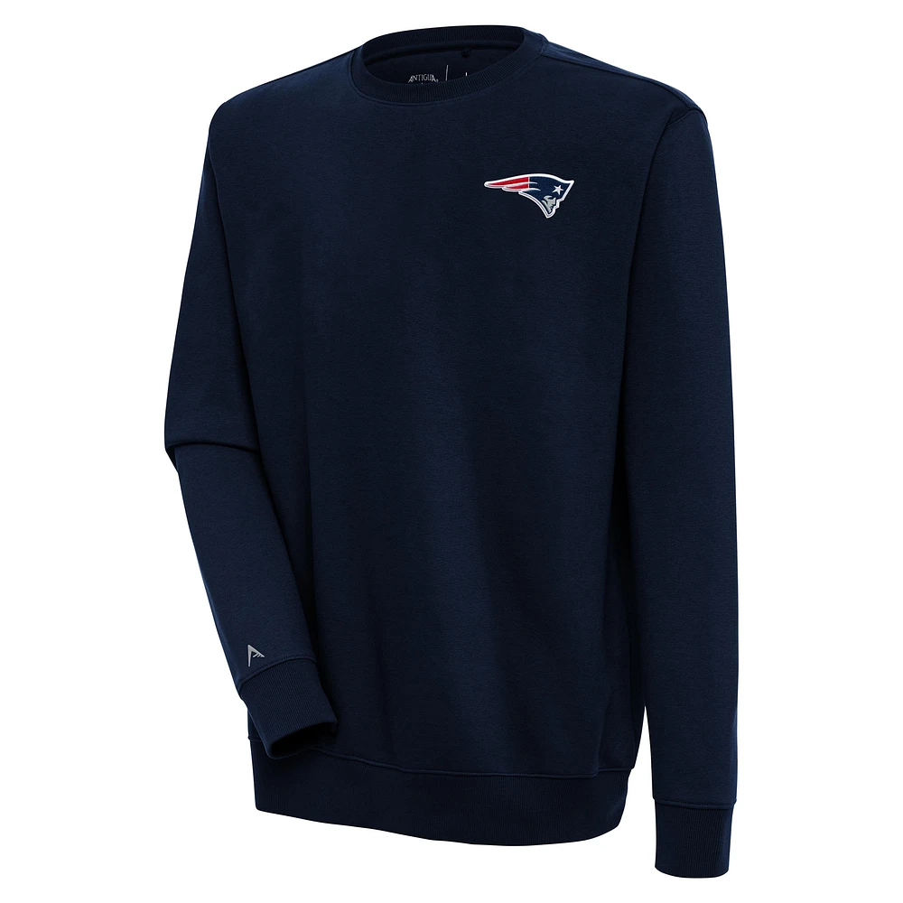 Men's Antigua Navy New England Patriots Victory Pullover Sweatshirt