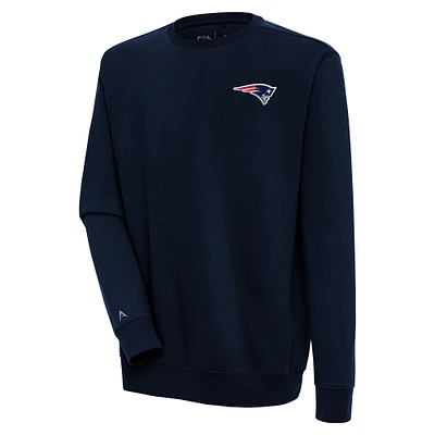 Men's Antigua  Navy New England Patriots Victory Pullover Sweatshirt