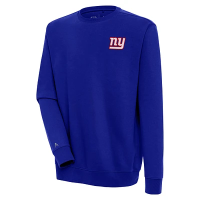 Men's Antigua Royal New York Giants Victory Pullover Sweatshirt