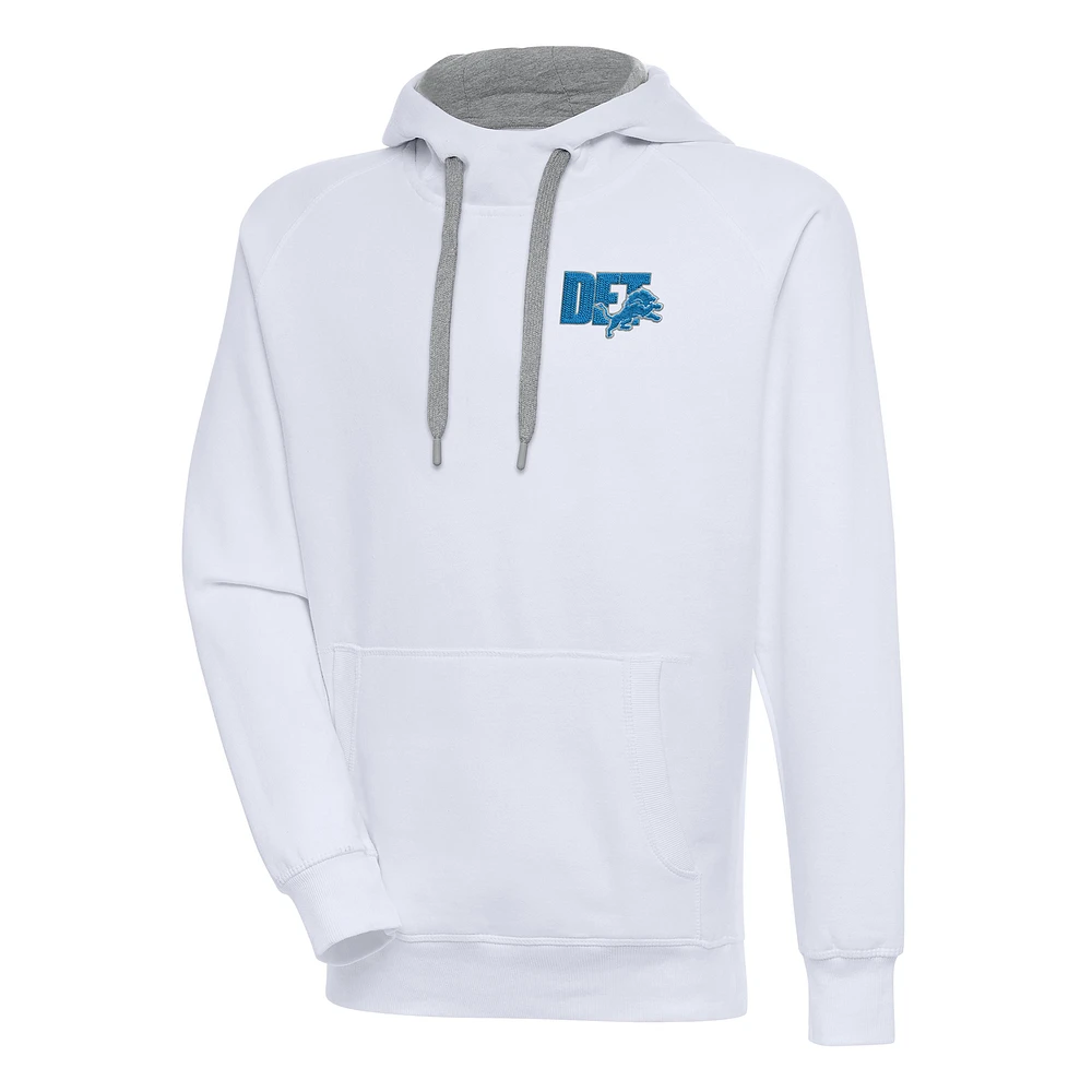 Men's Antigua Detroit Lions Victory Pullover Hoodie