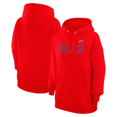 Women's G-III 4Her by Carl Banks Red Buffalo Bills Dot Print Pullover Hoodie