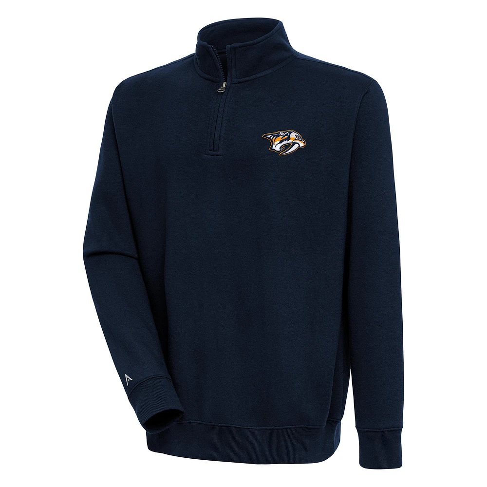 Men's Antigua Navy Nashville Predators Victory Quarter-Zip Pullover Top