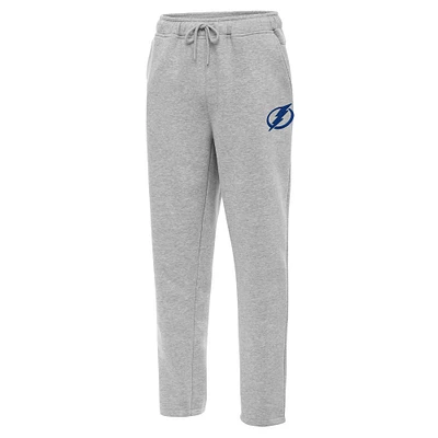Men's Antigua Heather Gray Tampa Bay Lightning Victory Sweatpants