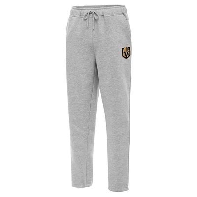 Men's Antigua Heather Gray Vegas Golden Knights Victory Sweatpants