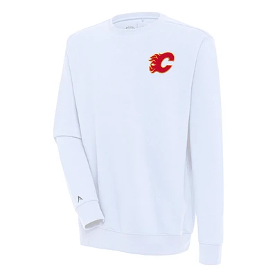 Men's Antigua Calgary Flames Victory Pullover Sweatshirt