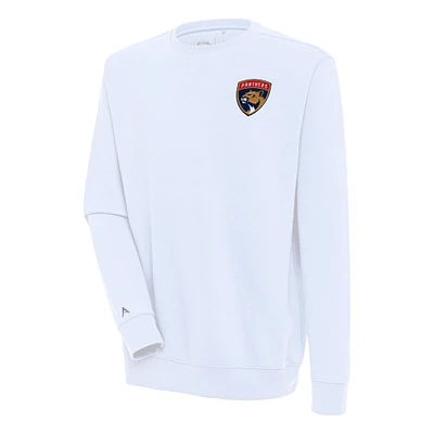 Men's Antigua White Florida Panthers Victory Pullover Sweatshirt