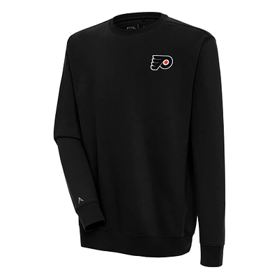 Men's Antigua Black Philadelphia Flyers Victory Pullover Sweatshirt