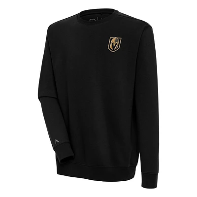 Men's Antigua Black Vegas Golden Knights Victory Pullover Sweatshirt