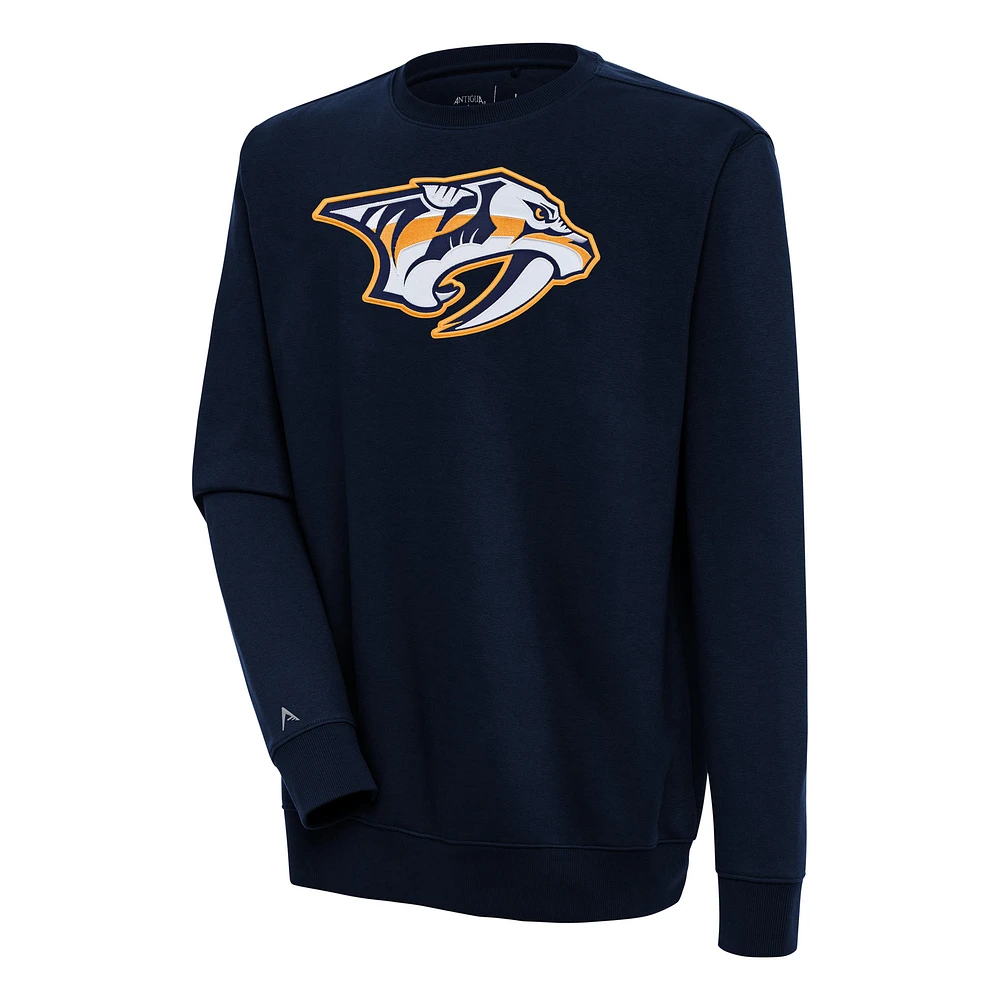 Men's Antigua Navy Nashville Predators Victory Pullover Sweatshirt