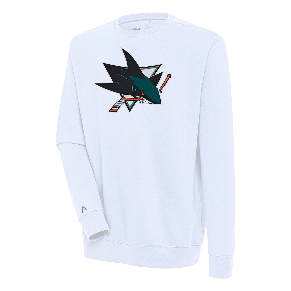 Men's Antigua San Jose Sharks Victory Pullover Sweatshirt
