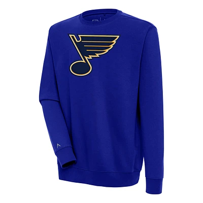Men's Antigua  Blue St. Louis Blues Victory Pullover Sweatshirt