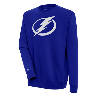 Men's Antigua  Blue Tampa Bay Lightning Victory Pullover Sweatshirt
