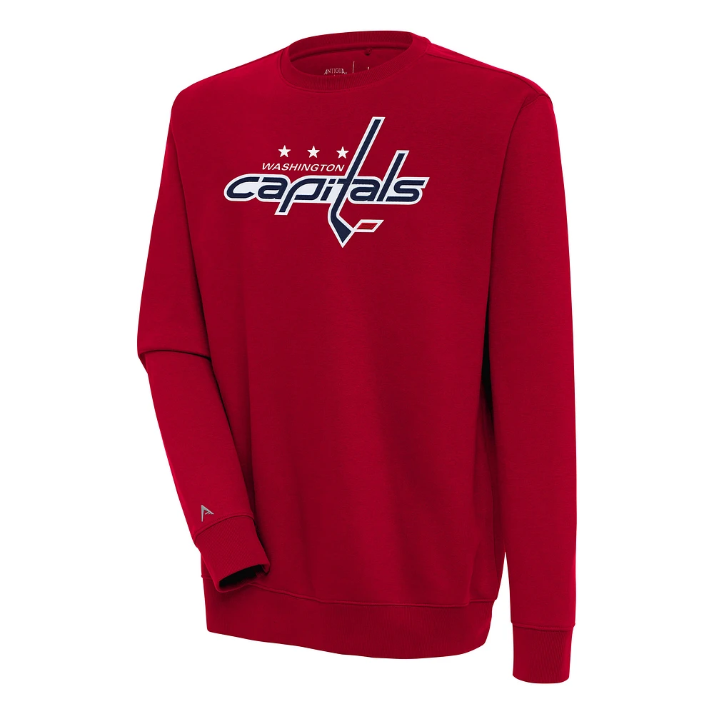 Men's Antigua Red Washington Capitals Victory Pullover Sweatshirt