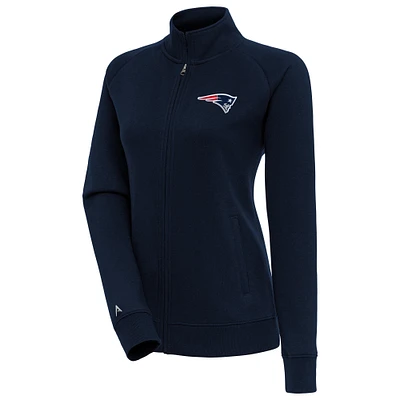 Women's Antigua Navy New England Patriots Victory Full-Zip Jacket