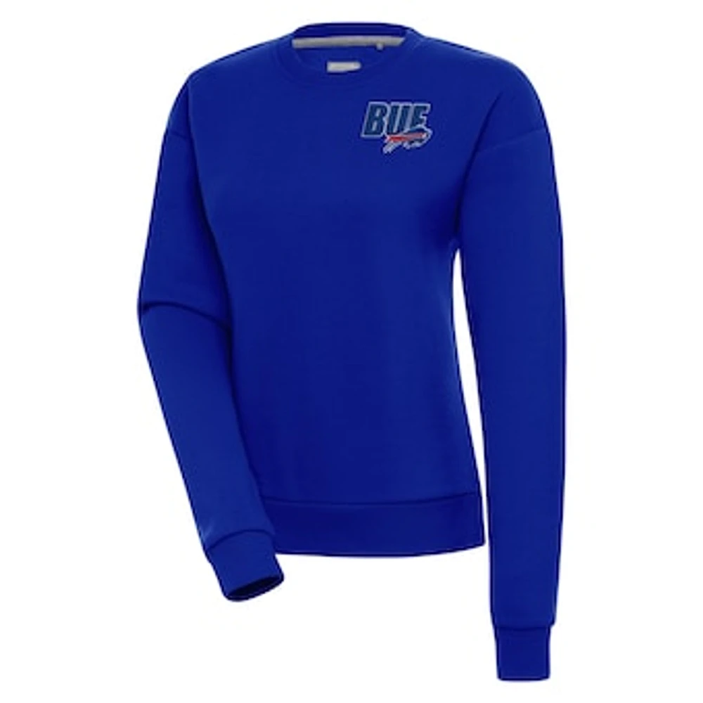 Women's Antigua Royal Buffalo Bills Victory Pullover Sweatshirt