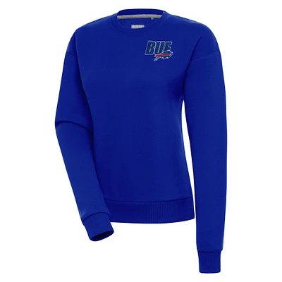 Women's Antigua Royal Buffalo Bills Victory Pullover Sweatshirt