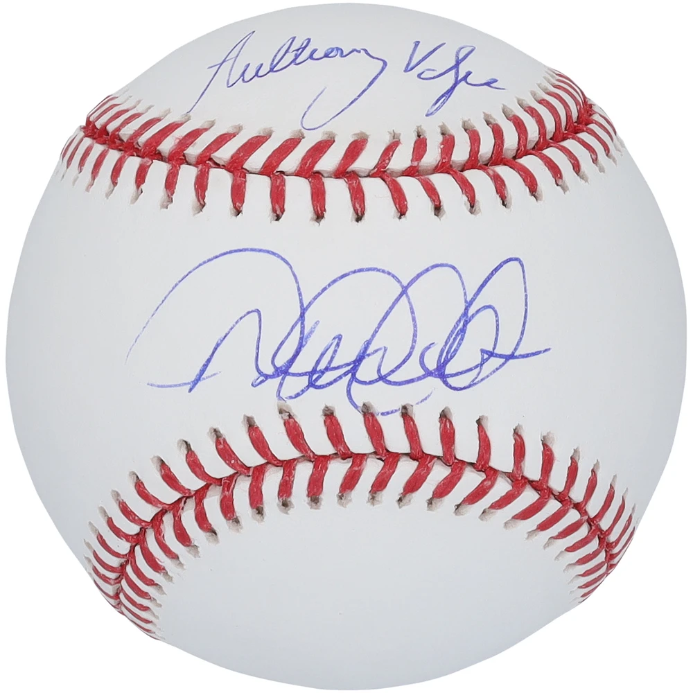 Anthony Volpe and Derek Jeter New York Yankees Autographed Baseball