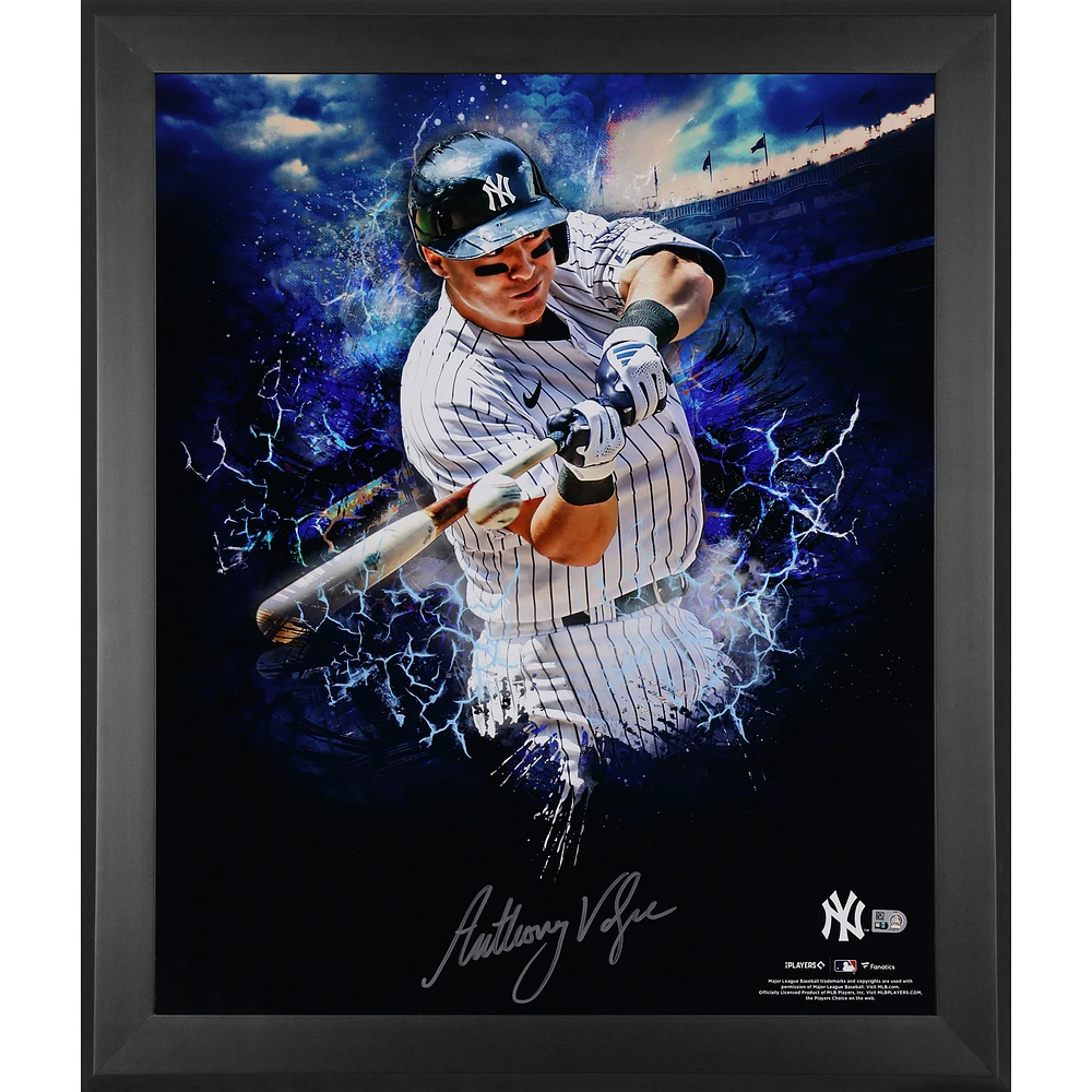 Anthony Volpe New York Yankees Autographed Framed 20" x 24" In Focus Photograph