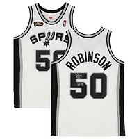 David Robinson San Antonio Spurs Autographed White Mitchell & Ness 1988-89 Authentic Jersey