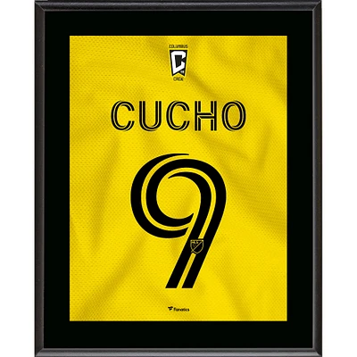Cucho Hernández Columbus Crew 10.5" x 13" Gold Standard Jersey Style Number 9 Sublimated Plaque