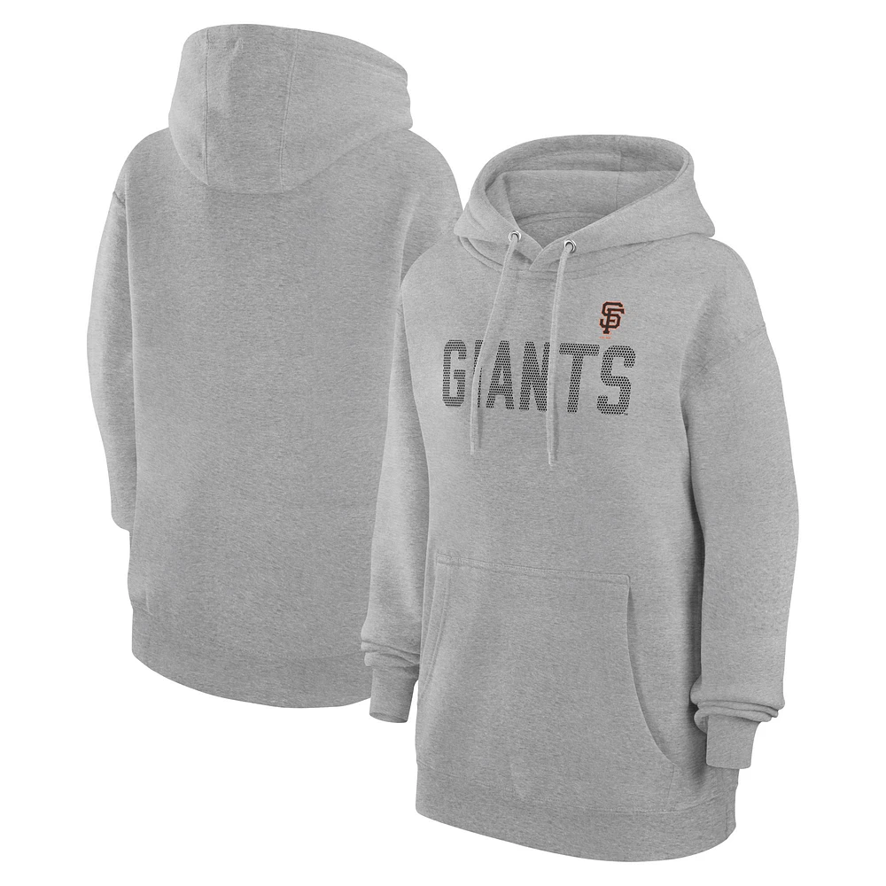 Women's G-III 4Her by Carl Banks Gray San Francisco Giants Dot Print Pullover Hoodie