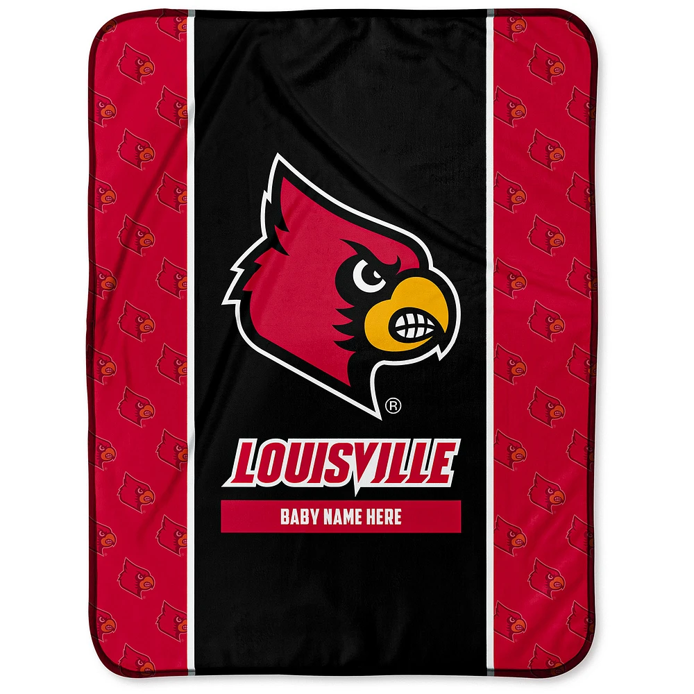 Chad & Jake Louisville Cardinals 30" x 40" Personalized Baby Blanket