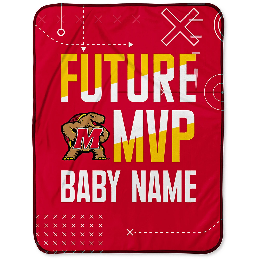 Chad & Jake Maryland Terrapins 30" x 40" Personalized Baby Blanket