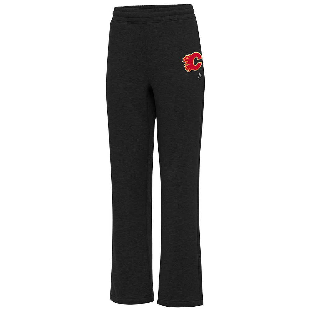 Women's Antigua Black Calgary Flames Victory Sweatpants