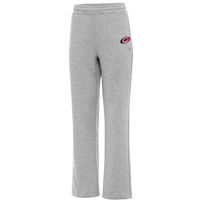 Women's Antigua Heather Gray Carolina Hurricanes Victory Sweatpants