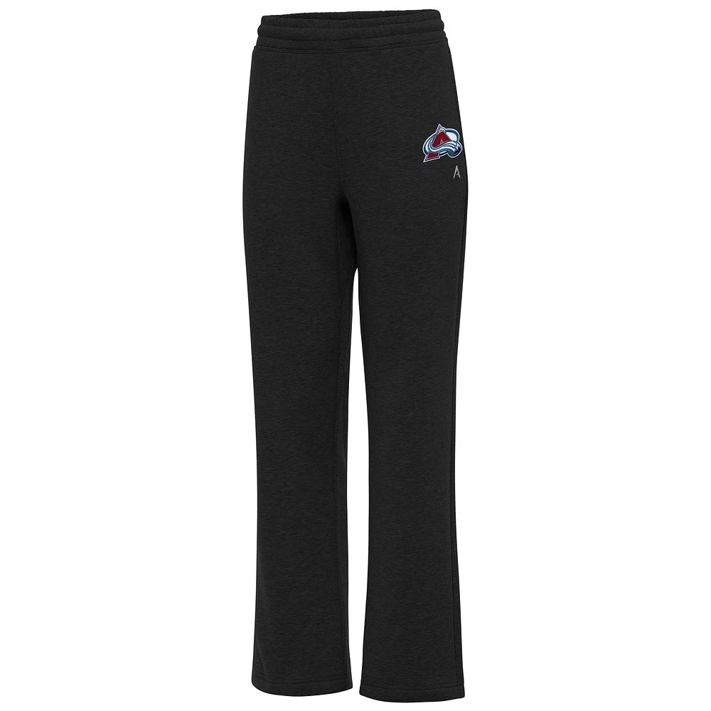 Women's Antigua Black Colorado Avalanche Victory Sweatpants