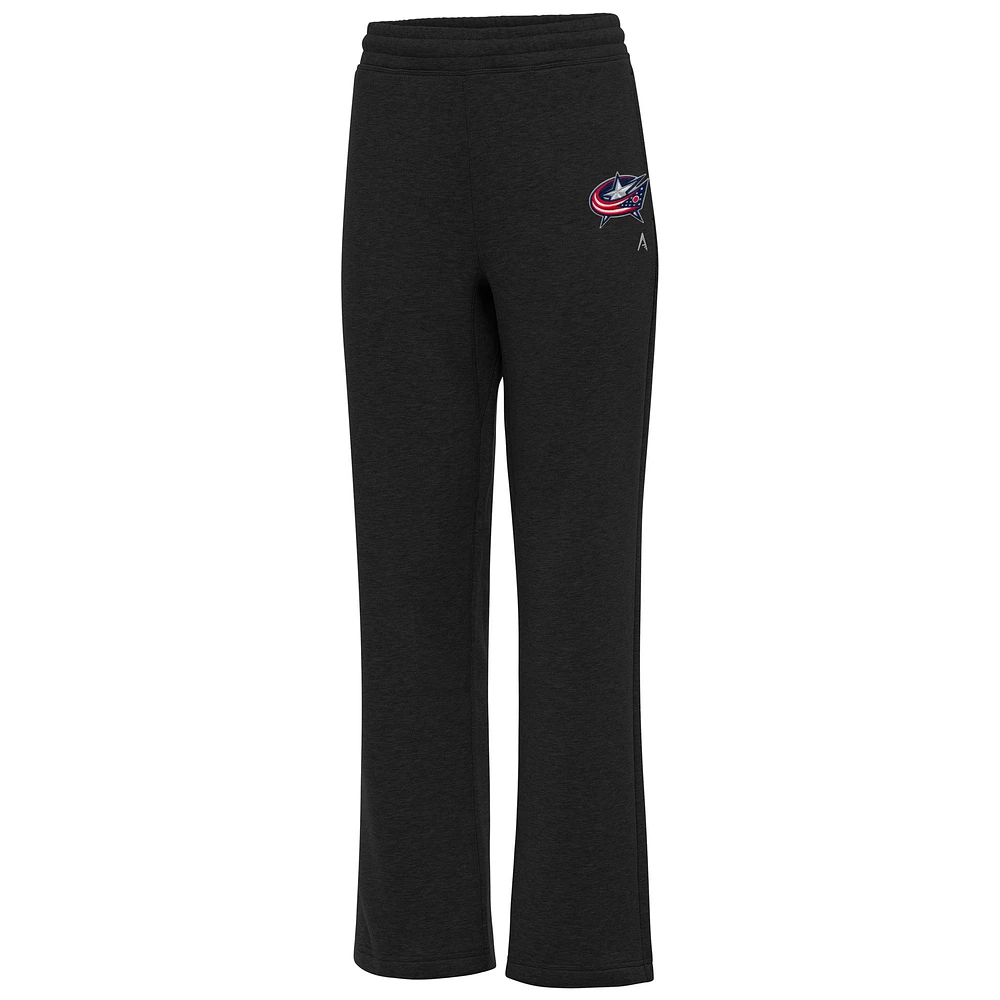 Women's Antigua Black Columbus Blue Jackets Victory Sweatpants