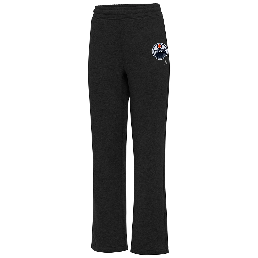 Women's Antigua Black Edmonton Oilers Victory Sweatpants